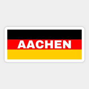 Aachen City in German Flag Sticker